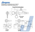 Line Art Double Acting Quick-Release Pins all styles (Ring, L-Handle, T-Handle)