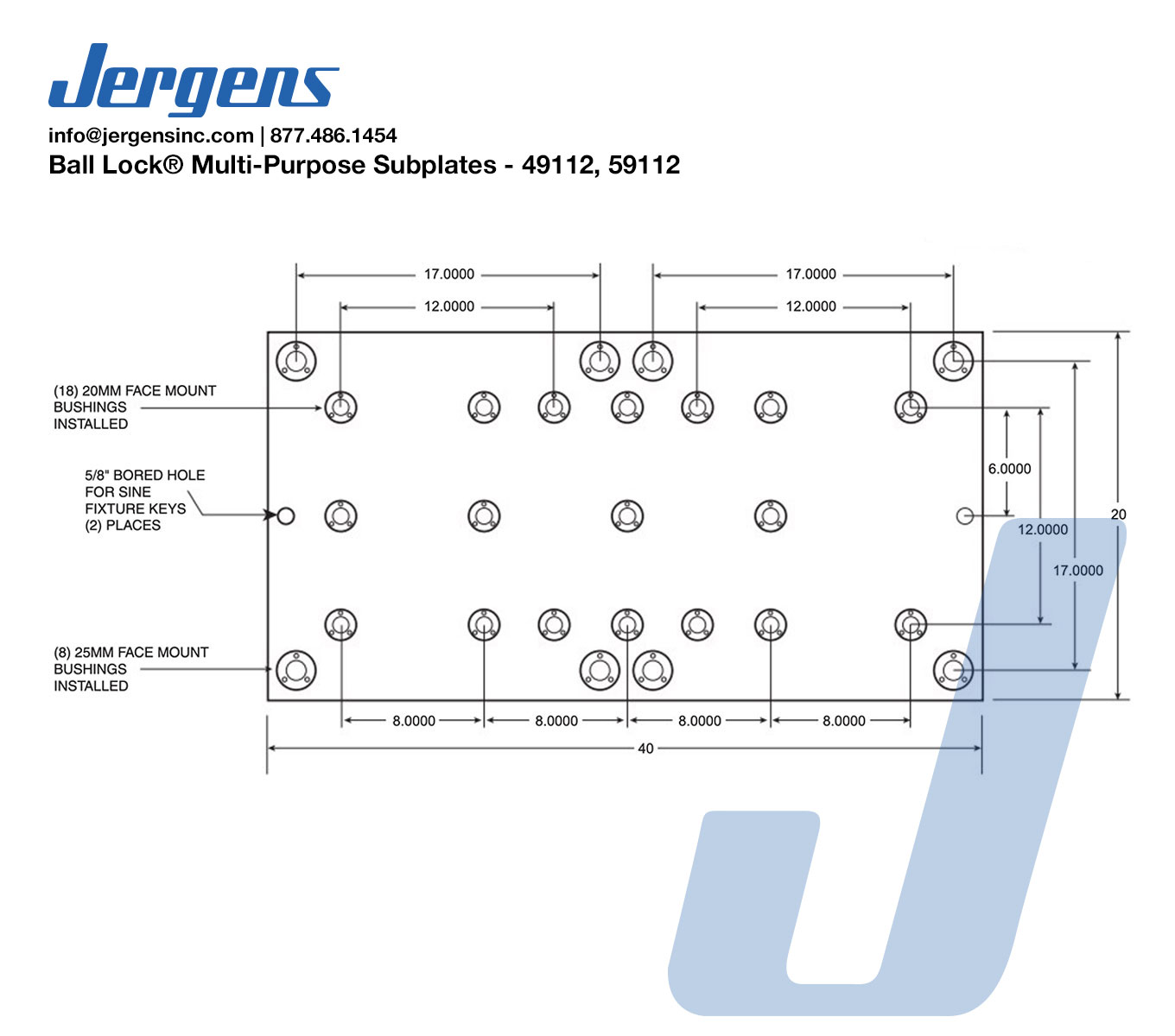 Line Art Ball Lock® Multi-Purpose Subplates