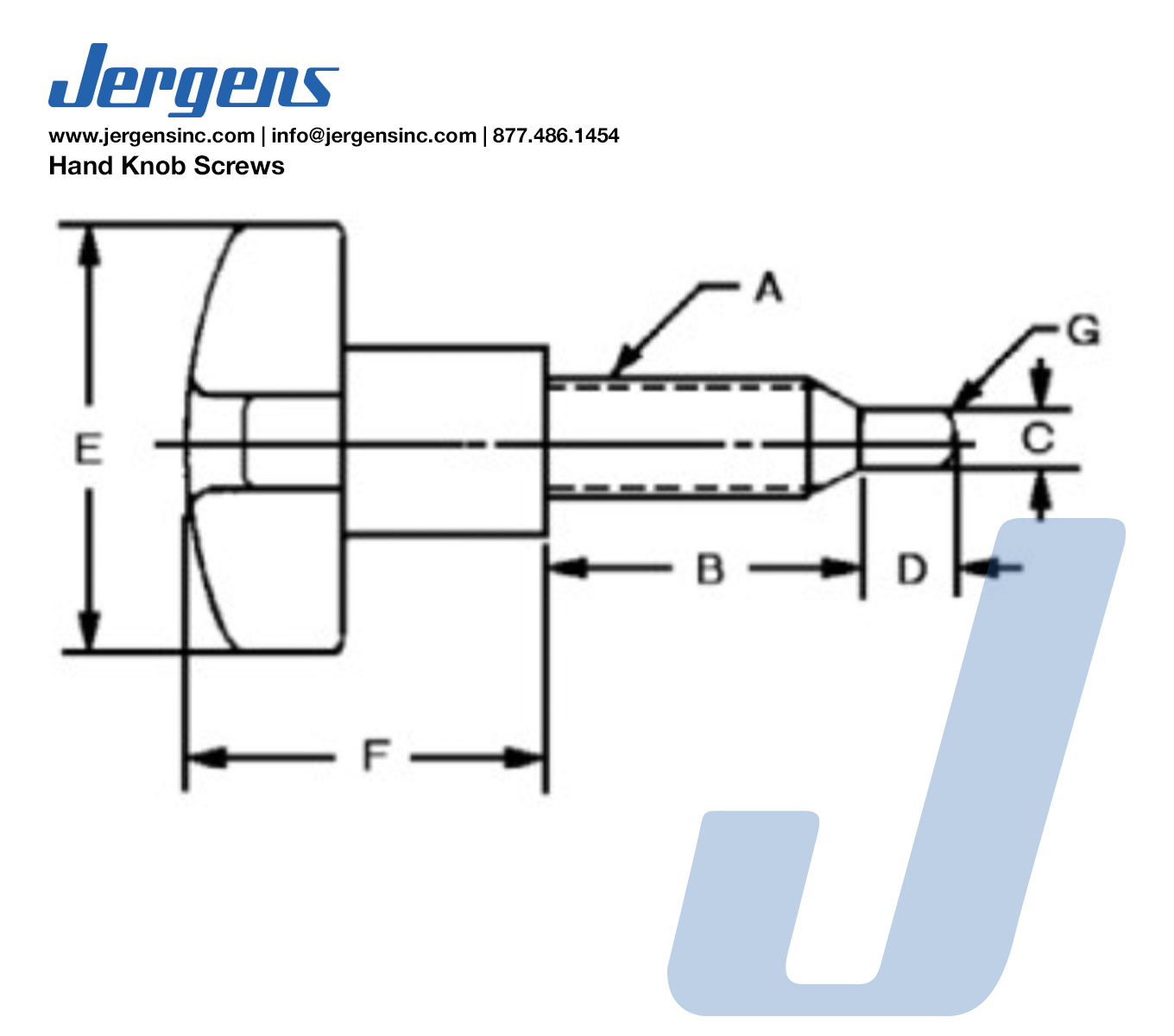 Line Art Hand Knob Screws