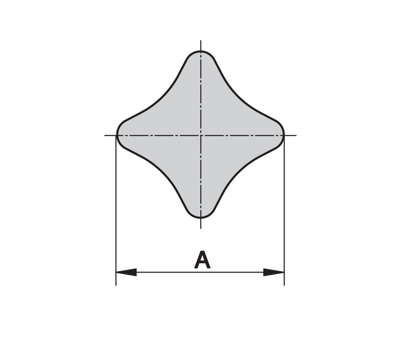 Aluminum Palm Grips Overhead Drawing