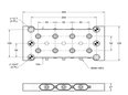 Line Art QL2-100250 QUICK-LOC, RECEIVER, DBL GRID, 52 (QL-100250 Replacement)