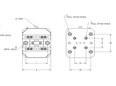 130mm 5-Axis Self-Centering Vise Top and Bottom view line art