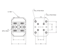 130mm 5-Axis Self-Centering Vise Top and Bottom view line art